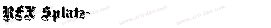 RFX Splatz字体转换